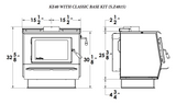 Blaze King KE40 Dimensions Classic Base