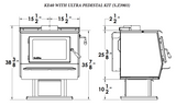 Blaze King KE40 Dimensions Pedestal