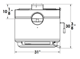 Blaze King KE40 Dimensions Top View