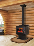 Blaze King Princess PE32 Log Home Setting